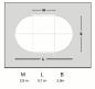 Preview: Oval Stahlwandpool 3,0 x 5,7 x 1,5 m, 0,8 mm Folie mit Keil