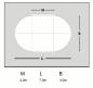 Preview: Oval Stahlwandpool 3,2 x 6,0 x 1,5 m, 0,8 mm Folie mit Keil