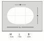 Preview: Oval Stahlwandpool 3,5 x 7,0 x 1,5 m, 0,8 mm Folie mit Keil