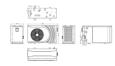 Wärmepumpe Tebas full Inverter S, power 10,5 kW, für Pools mit 50 m³, 230 V