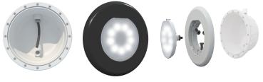 Farbausgabe mit anthraziter(RAL 7016) LED-Flexlampe, weißes Licht, 1485 lm, 16 W, 12 V