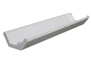 formwork gutter 1lin. m., for boundary stones