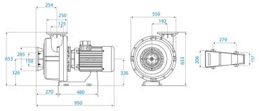 Danubi Pumpe, 15,0 HP, 400/690 V, 50 HZ, 1.500 RPM