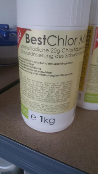 BestChlor MiniTabs 20g   1kg  schnelllösliche 20g Chlortabletten