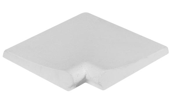 Bordo Poolrandstein, Farbe: weiß, innere gerade Ecke