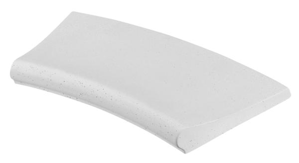 Bordo Poolrandstein, Farbe: weiß, gekrümmter Winkel, Radius: 1,75m