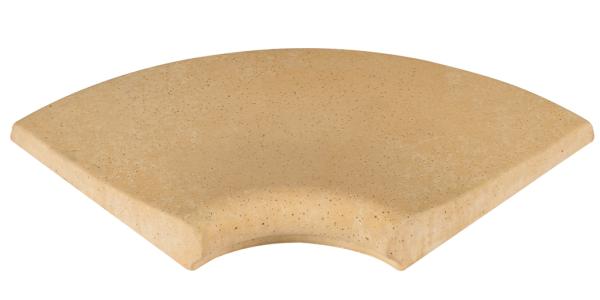 Gobi Poolrandstein, Farbe: Sandfarbe, Innenwinkelecke