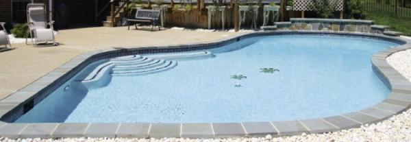 Toro Poolrandstein, Farbe: Grau, gekrümmter Winkel, Radius 1,00/ 1,25/ 1,50/ 2,50/ 3,00/ 4,00/ 4,50/ 5,00 m